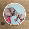 Elephant Mama and Baby Vinyl Sticker Online Hot Sale