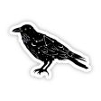 Black Bird with Stars Vinyl Sticker Online now