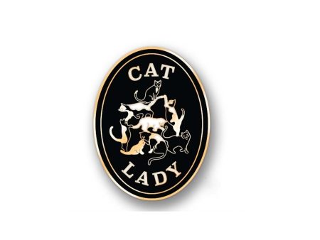 Cat Lady Enamel Pin Sale