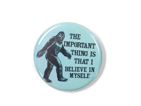 Bigfoot Believe 1.25  Pinback Button Sale