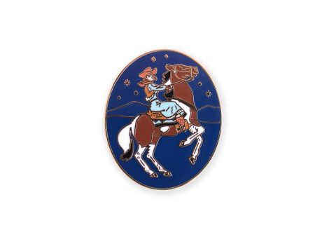 Cowgirl Enamel Pin on Sale