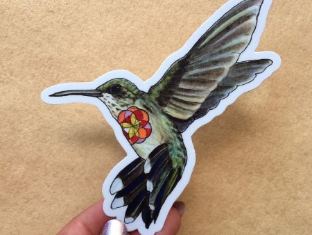 Hummingbird Vinyl Sticker For Cheap