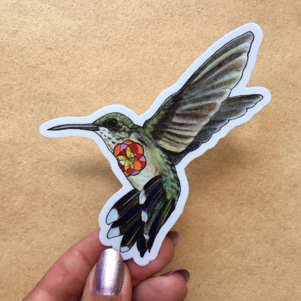 Hummingbird Vinyl Sticker For Cheap