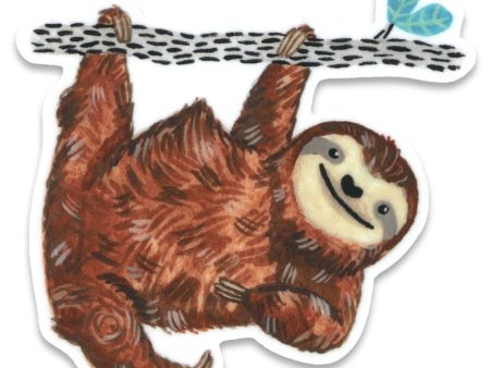 Happy Sloth Vinyl Sticker Online Sale