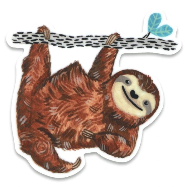 Happy Sloth Vinyl Sticker Online Sale