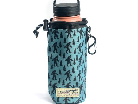 Bigfoot (Blue) Water Bottle Holder on Sale