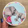 Elephant Mama and Baby Vinyl Sticker Online Hot Sale