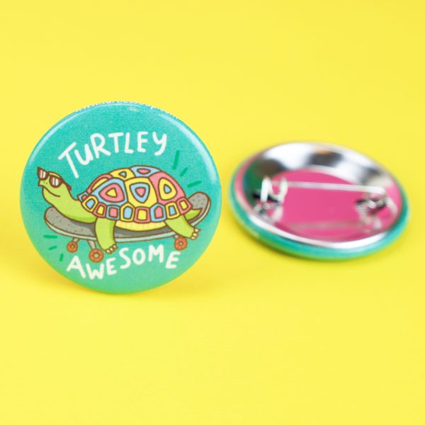 Turtley Awesome Pinback Button Online