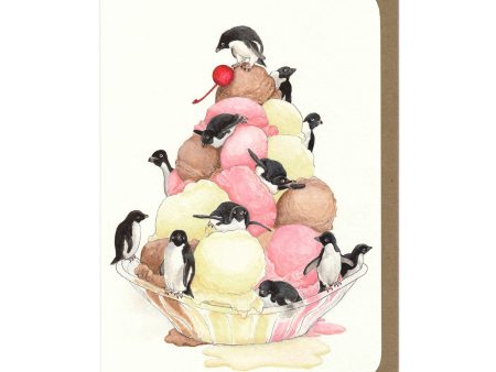 Penguin Sundae Birthday Card For Discount