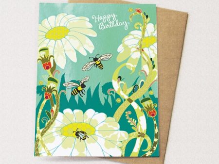 Bees Happy Birthday Card Online now