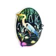 Holographic Great Blue Heron Vinyl Sticker For Sale