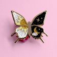 Sun & Moon Butterfly Enamel Pin Online Hot Sale