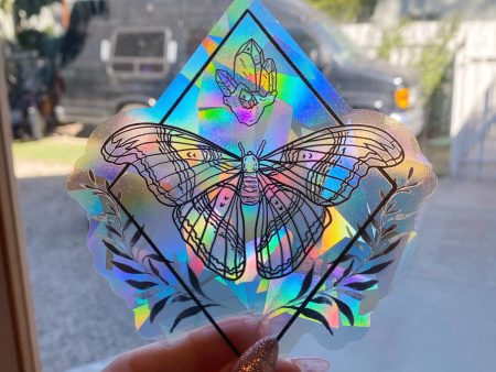 Moth Suncatcher Window Decal Online now