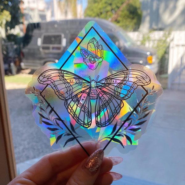 Moth Suncatcher Window Decal Online now